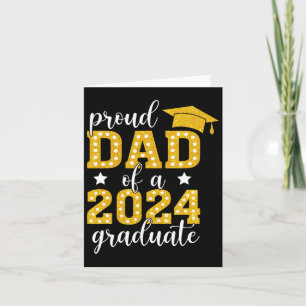 Dad Of A Cl Of 2024 Graduate Senior Graduation 202 Card