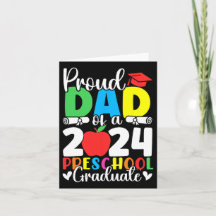 Dad Of A Cl Of 2024 Preschool Graduate Graduation Card