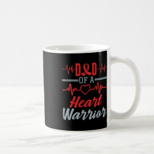 Dad Of A Heart Warrior Heart Disease Awareness Coffee Mug