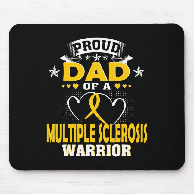 Dad Of A Multiple Sclerosis Warrior  Mouse Mat (Front)