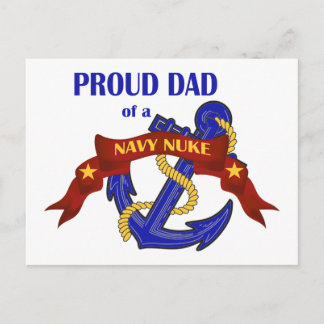 Dad of a Navy Nuke Postcard
