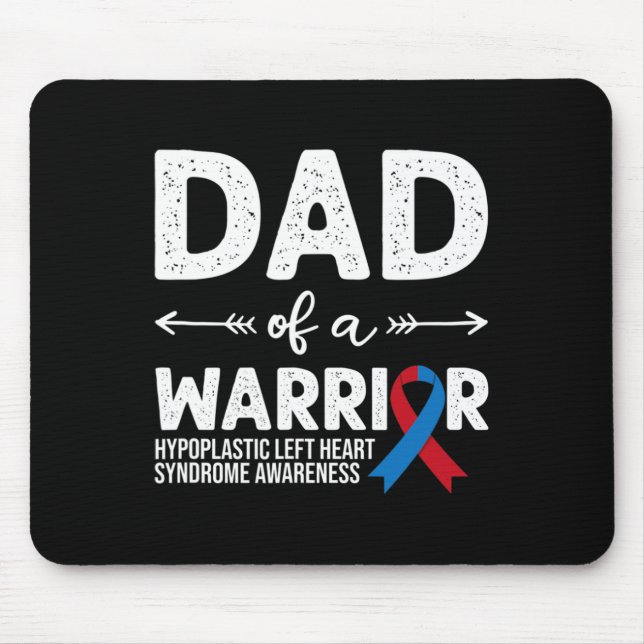 Dad Of A Warrior  Mouse Mat (Front)