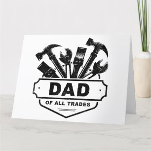 Dad of All Trades - Vintage Men’s Handyman Tools   Thank You Card