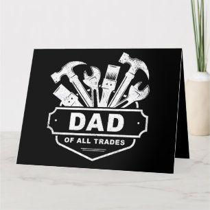 Dad of All Trades - Vintage Men’s Handyman Tools   Thank You Card