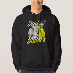 Dad Of Ballers Proud Sport Daddy Ball Kids Fathe Hoodie