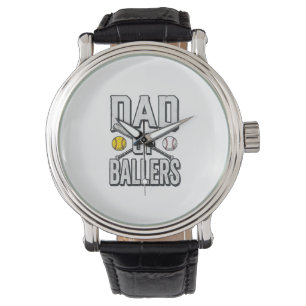 Dad of Ballers Softball and Baseball Vintage Shirt Watch