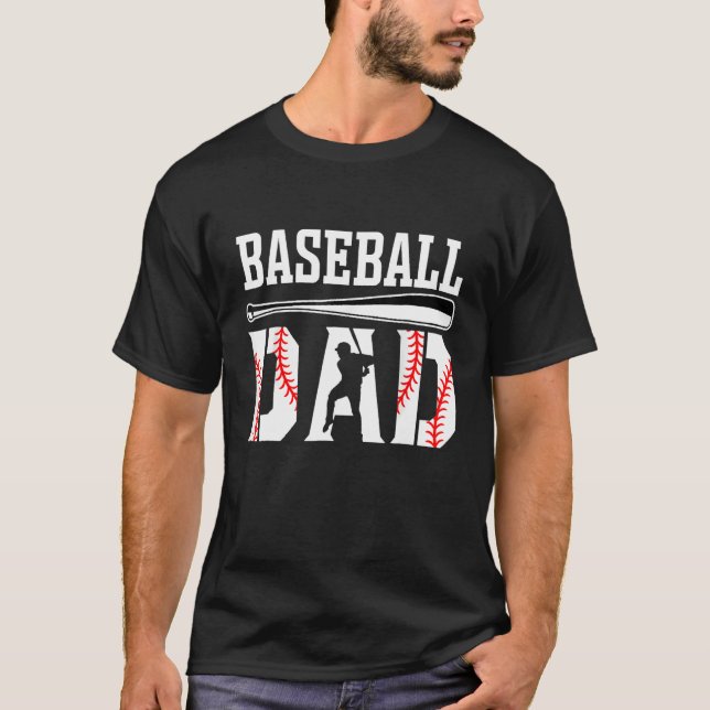 Dad Of Ballers Softball Baseball Player Dad Father T-Shirt (Front)
