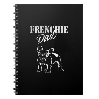 dad of cute frenchie | funny french bulldog gift notebook