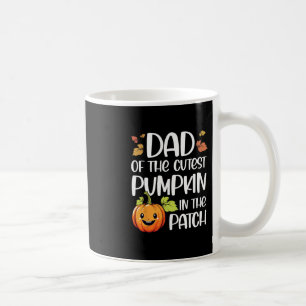 Dad Of Cutest Pumpkin In The Patch Halloween Thank Coffee Mug