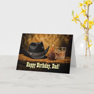 Dad of Father Birthday Whiskey Country Card