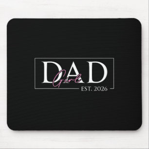 Dad of girl est 2026 father's day daughter men mouse mat