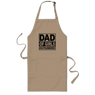 Dad of Girls Long Apron