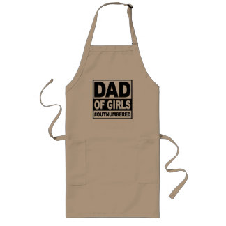 Dad of Girls Long Apron