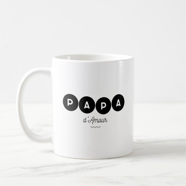 Dad of love coffee mug (Left)