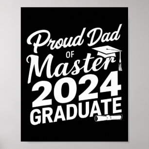 Dad Of Master 2024 Graduate Poster