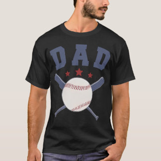 Dad Of Rookie 1St Birthday Baseball Boy Family T-Shirt