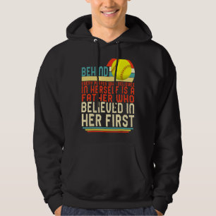 Dad Of Softball Player Daughter Father Believed In Hoodie