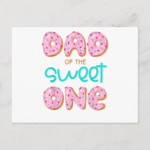 Dad of Sweet One First Birthday Matching Family Do Holiday Postcard