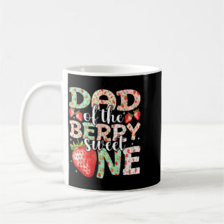 Dad Of The Berry Sweet One 1st Birthday Strawberry Coffee Mug
