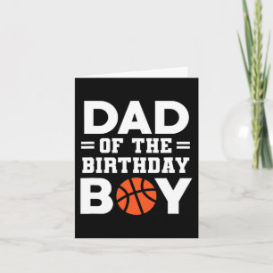 Dad Of The Birthday Boy Basketball Coach Basketbal Card