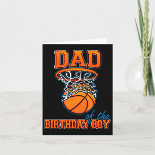 Dad Of The Birthday Boy Bysketbyll Birthday Family Card