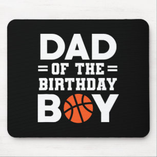 Dad Of The Birthday Boy Bysketbyll Coach Bysketbyl Mouse Mat