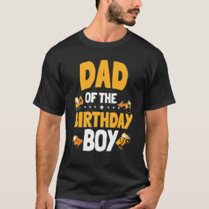 Dad Of The Birthday Boy Construction Worker Bday P T-Shirt