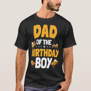 Dad of the Birthday Boy Construction Worker Bday P T-Shirt