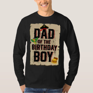 Dad Of The Birthday Boy Father Pirate Theme 5th B T-Shirt