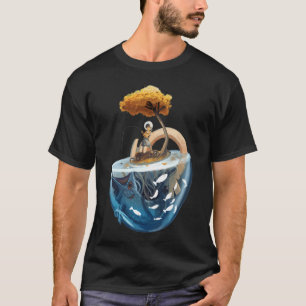 Dad Of The Birthday Boy Fishing Lover B-day Party T-Shirt
