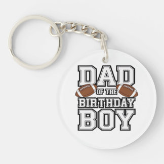 Dad of the Birthday Boy Football Lover Family birt Key Ring