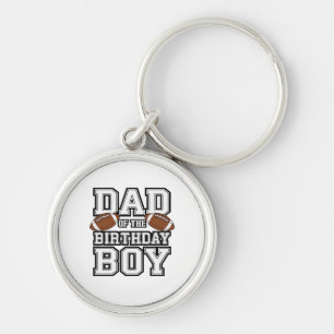 Dad of the Birthday Boy Football Lover Family birt Key Ring