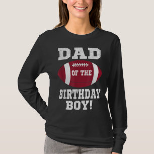 Dad of the Birthday Boy Football Lover Vintage Ret T-Shirt