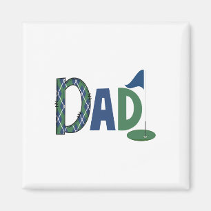Dad Of The Birthday Boy Hole In One Golf Family Ma Magnet