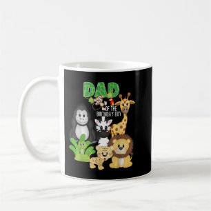 Dad Of The Birthday Boy Jungle Safari Zoo Theme An Coffee Mug