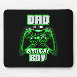 Dad Of The Birthday Boy Matching Video Game Birthd Mouse Mat