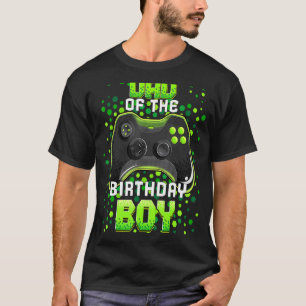 Dad of the Birthday Boy Matching Video Gamer Birth T-Shirt