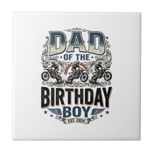 Dad of the Birthday Boy Motocross Vintage Shirt_1 Tile