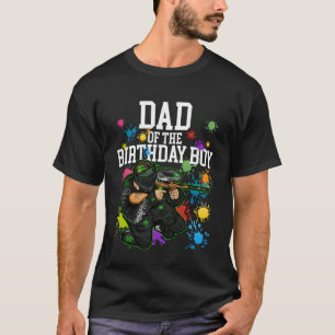 Dad of the Birthday Boy Paintball Sport Matching F T-Shirt