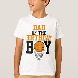 Dad Of The Birthday Boy Sketll Family Birthday T-Shirt