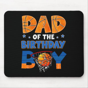 Dad Of The Birthday Boy Sketll Ller Bday Family Pa Mouse Mat