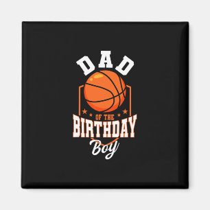 Dad Of The Birthday Boy Sketll Theme Bday Party Magnet