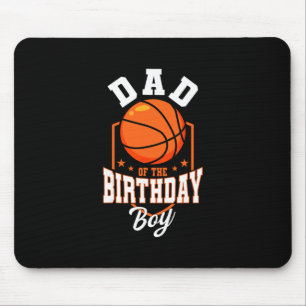 Dad Of The Birthday Boy Sketll Theme Bday Party Mouse Mat