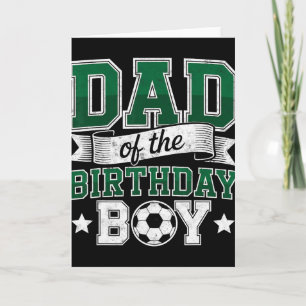 Dad Of The Birthday Boy Soccer Goalie Bday Player Card