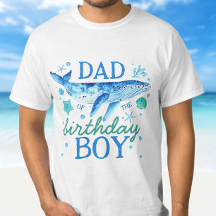 Dad of The Birthday Boy Under the Sea Whale T-Shirt
