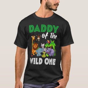 Dad Of The Birthday Boy Zoo Birthday Safari Celebr T-Shirt