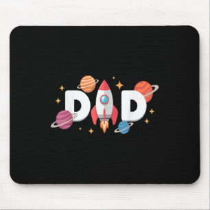 Dad Of The Birthday Boys Space Astronaut 1st Birth Mouse Mat