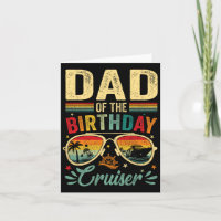 Dad Of The Birthday Cruiser Sungles Cruise Vintage