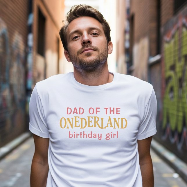 Dad of the birthday girl Alice in Wonderland  T-Shirt (Creator Uploaded)