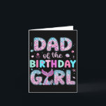 Dad Of The Birthday Girl Funny Mermaid Birthday Fa Card<br><div class="desc">Dad Of The Birthday Girl Funny Mermaid Birthday Family Party</div>